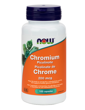 Now Chromium Picolinate 200 mcg 100caps