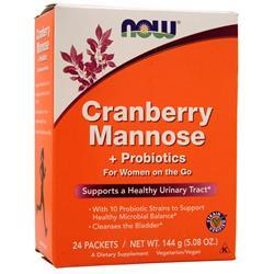 Now Cranberry Mannose + Probiotics 24Packets