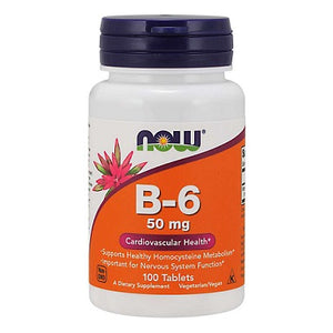 Now Vitamin B-6 100 mg Veg 100Capsules