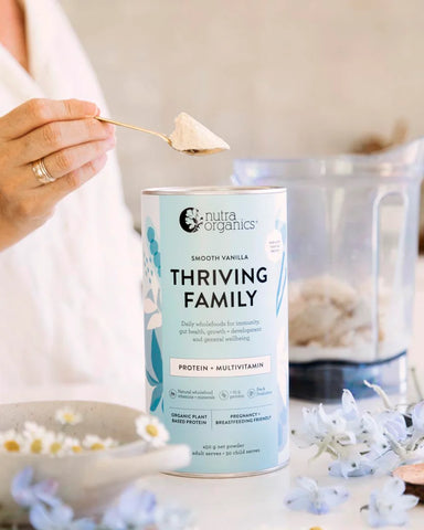 Nutra Organics Thriving Family Smooth Vanilla 450gm - 20% off