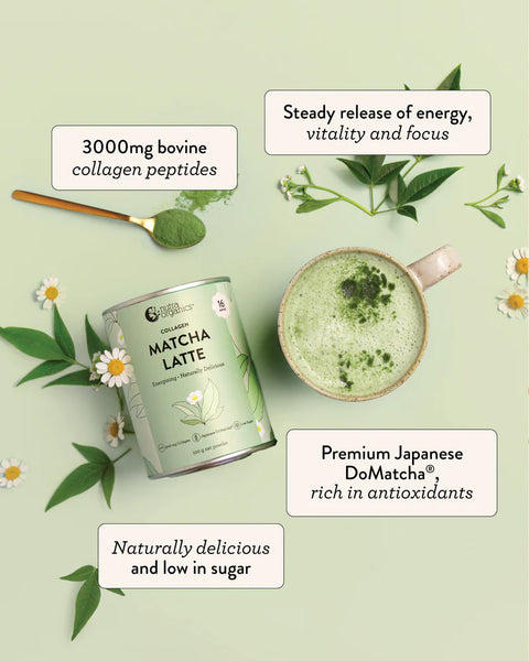 Nutra Organics Collagen Matcha Latte - 20% off