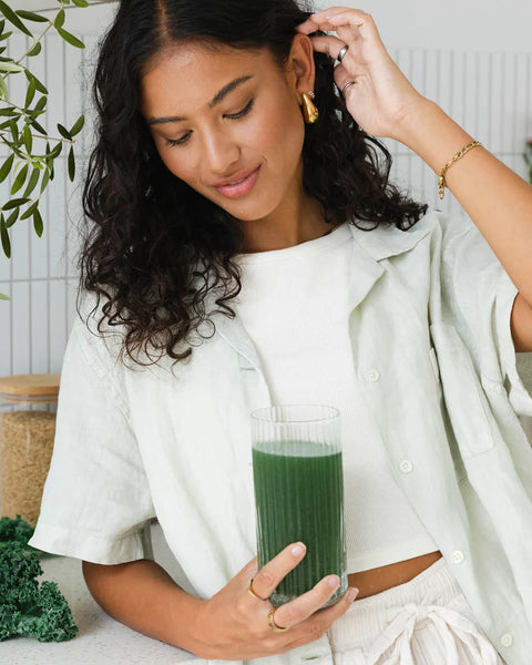 Nutra Organics Super Greens + Reds Watermelon Strawberry 300gm
