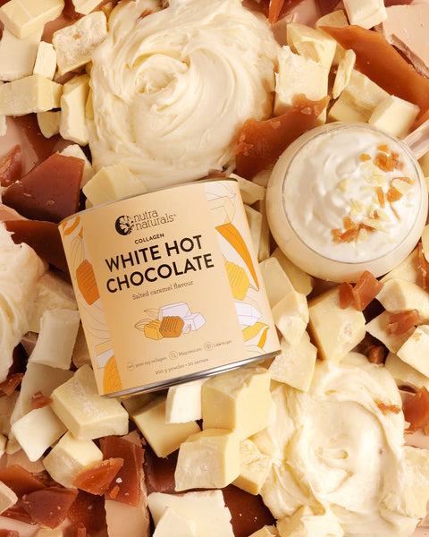 Nutra Organics Collagen Salted Caramel White-Hot Chocolate 200gm