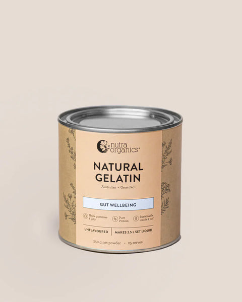 Nutra Organics Natural Gelatin 250gm