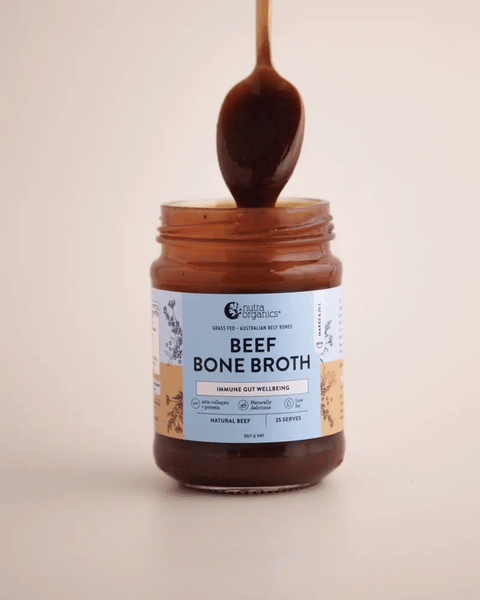 Nutra Organics Beef Bone Broth Concentrate Natural 250gm