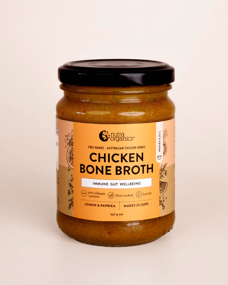 Nutra Organics Chicken Bone Broth Concentrate Lemon & Paprika 250gm - 20% off