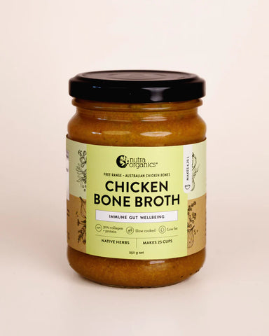 Nutra Organics Chicken Bone Broth Concentrate Native Herbs 250gm - 20% off