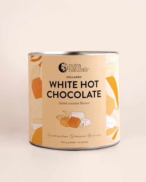 Nutra Organics Collagen Salted Caramel White-Hot Chocolate 200gm