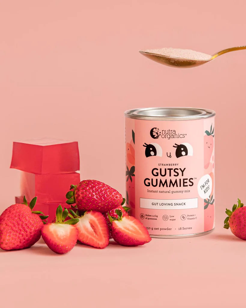 Nutra Organics Gutsy Gummies Strawberry 150gm