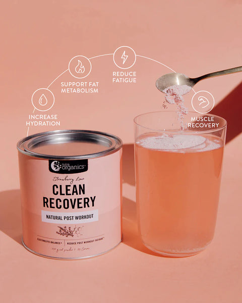 Nutra Organics Clean Recovery Strawberry Lime 250gm