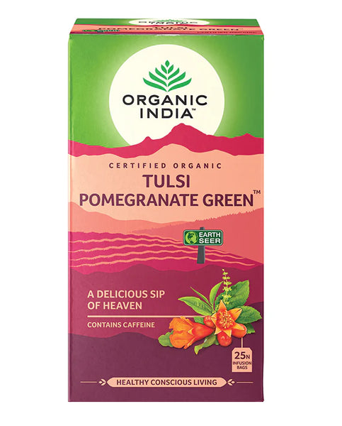 Organic India Tulsi Pomegranate Green 25tbags - 10% off