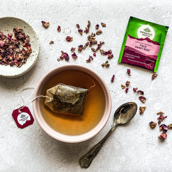 Organic India Tulsi Sweet Rose 25tbags