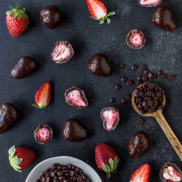 Organic Times Dark Chocolate Strawberries
