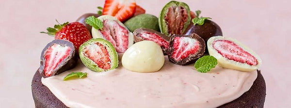 Organic Times Matcha White Chocolate Strawberries