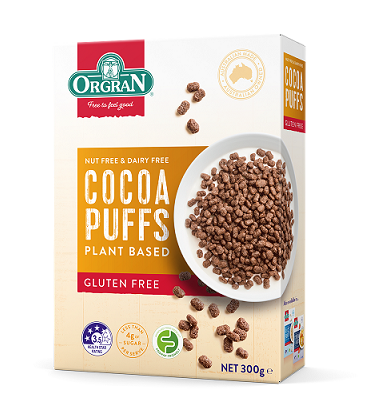 Orgran Cocoa Puffs 300gm