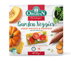 Orgran Garden Veggies Sweet Potato & Pumpkin Crispbread
