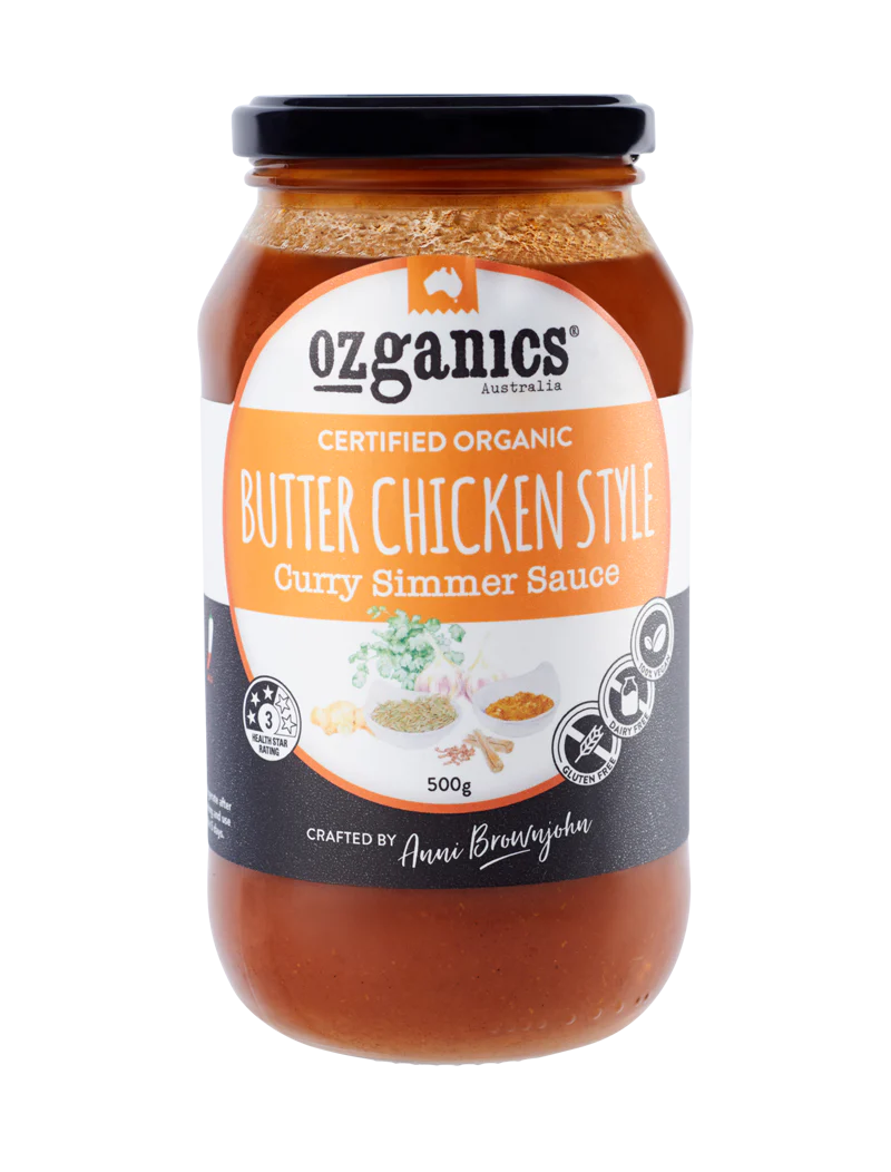 Ozganics Butter Chicken Style Curry Sauce 500gm