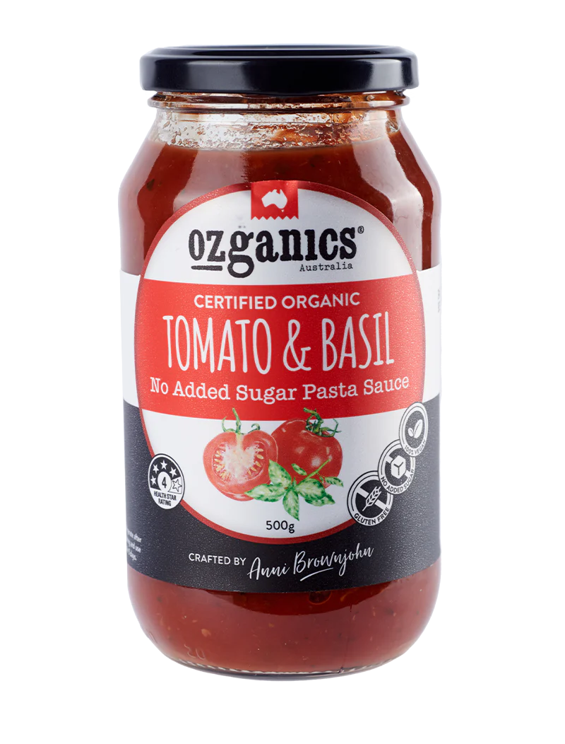 Ozganics Tomato & Basil Sauce 500gm