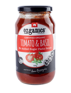 Ozganics Tomato & Basil Sauce 500gm