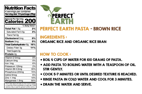 Perfect Earth Brown Rice Pasta