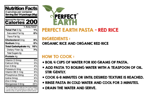 Perfect Earth Red Rice Pasta