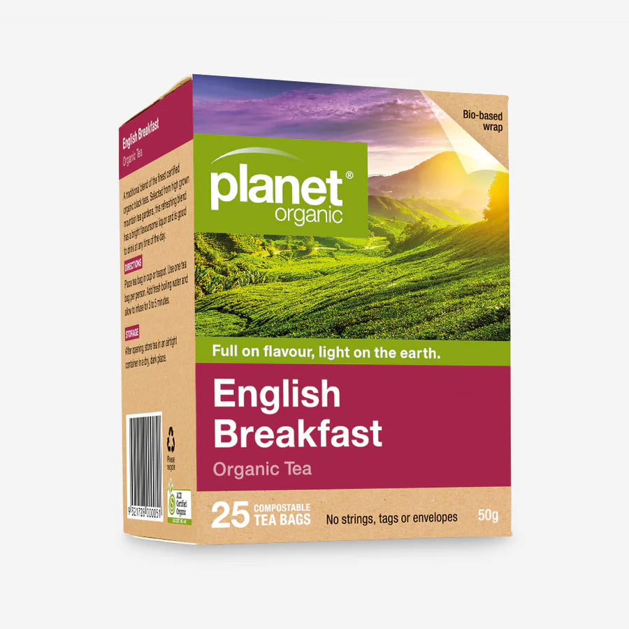 Planet Organic English Breakfast Tea 25tbags