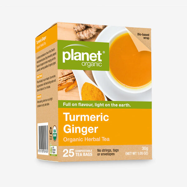 Planet Organic Turmeric & Ginger Tea 25tbags