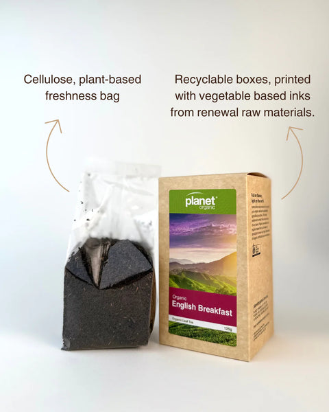Planet Organic English Breakfast Loose Leaf Tea 125g