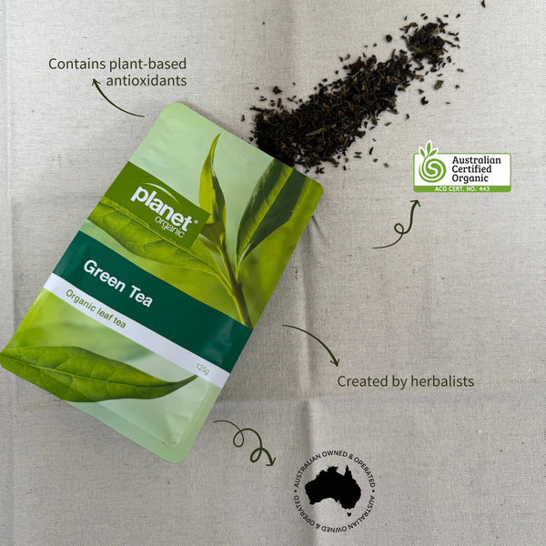 Planet Organic Green Loose Leaf Tea 125g