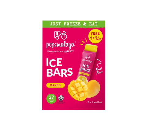 Pops Malaya Ice Bars Mango 6x bars 270ml