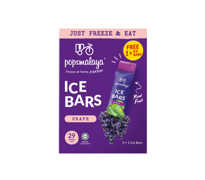 Pops Malaya Ice Bars Grape 6x bars 270ml