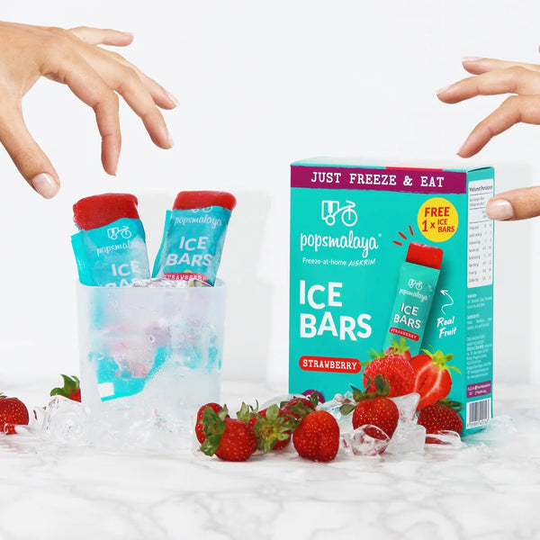 Pops Malaya Ice Bars Strawberry 6x bars 270ml