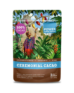 Power Superfoods Cacao Paste Buttons Raw 250gm