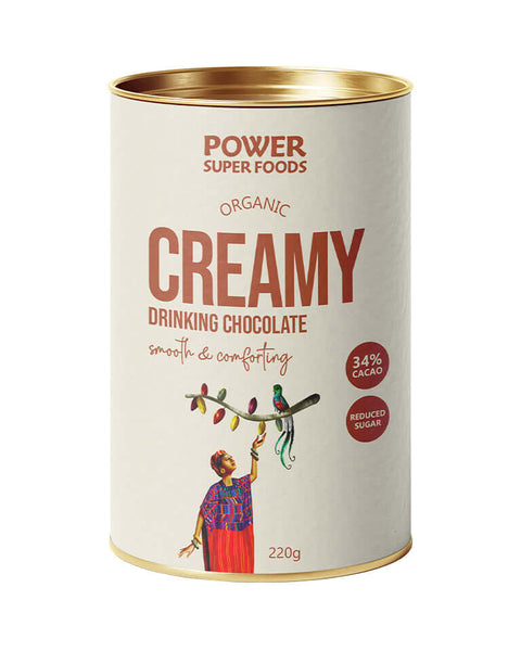 Power Superfoods Creamy Drinking Chocolate - Certified Organic 220gm