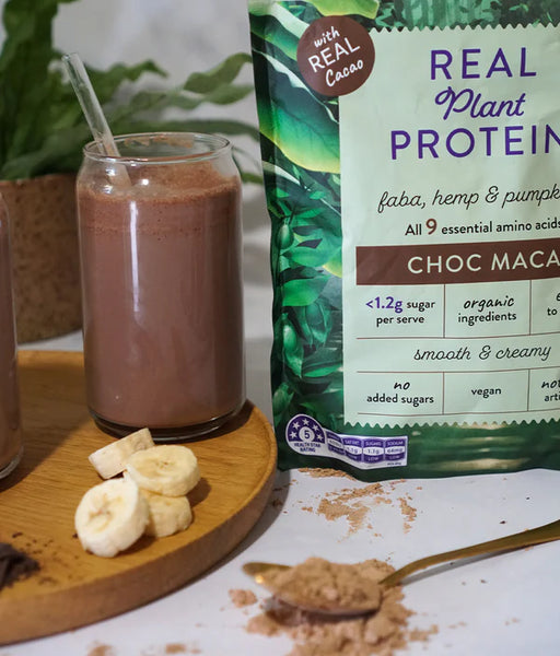 Power Superfoods Real Plant Protein Powder Choc Maca 400gm