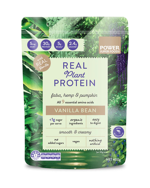 Power Superfoods Real Plant Protein - Vanilla Bean 400gm