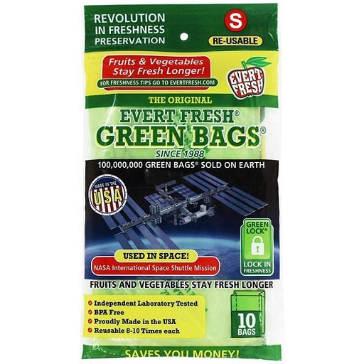 EVERT FRESH Green Bags - Small, Pack of 10