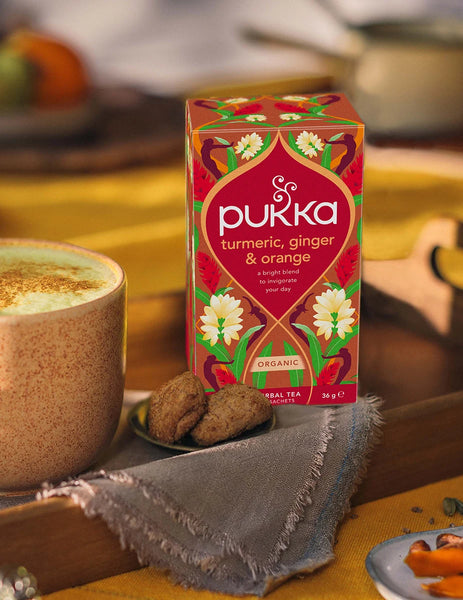 Pukka Tea Turmeric, Ginger & Orange 20tbags