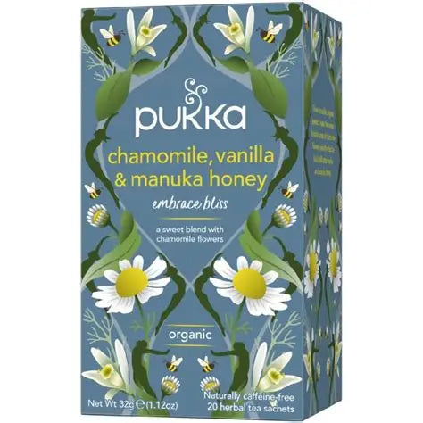 Pukka Tea Chamomile, Vanilla & Manuka Honey Tea 20tbags