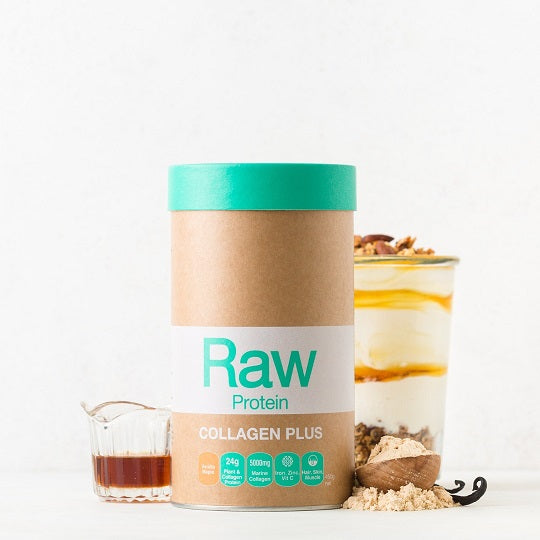 Amazonia Raw Collagen Plus Protein Vanilla 450gm