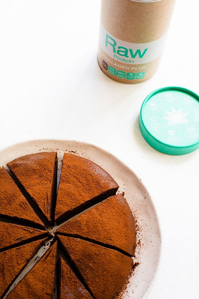 Amazonia Raw Collagen Plus Protein Choc Hazelnut 500gm