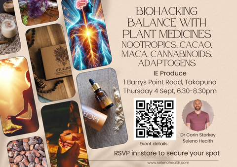 Biohacking Balance w Plant Medicines Nootropics, Cacao, Maca, Cannabinoids, Adaptogens