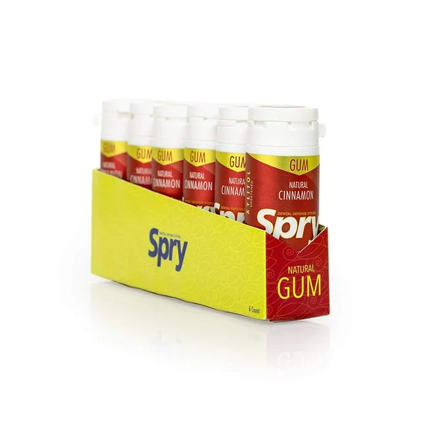Spry Xylitol Chewing Gum Cinnamon Tube 30 Piece