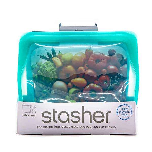 Stasher Bag STAND-UP MINI BAG - Aqua