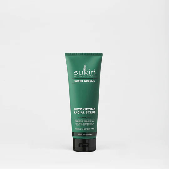 Sukin Super Greens DETOXIFYING FACIAL SCRUB | SUPER GREENS 125ML