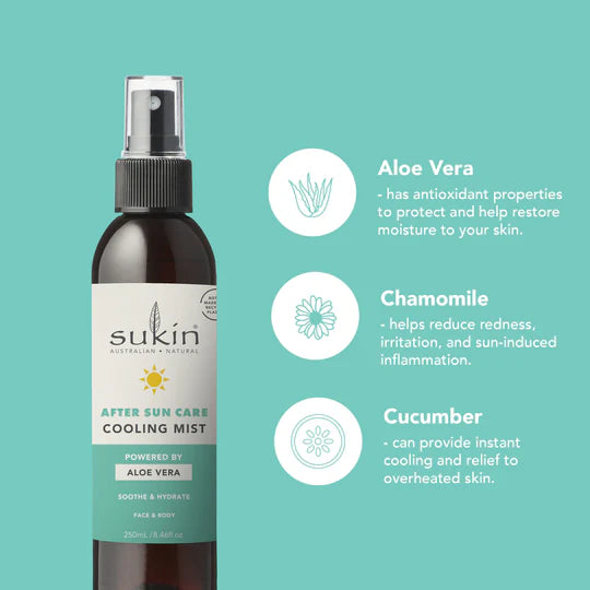 Sukin AFTER SUN CARE | COOLING MIST | 250ML - 20% off