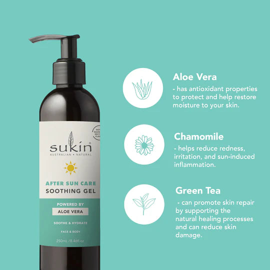 Sukin AFTER SUN CARE | SOOTHING GEL | 250ML - 20% off