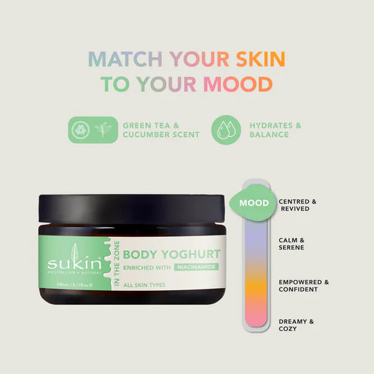 SUKIN BODY YOGHURT IN THE ZONE | 240mL - 20% off
