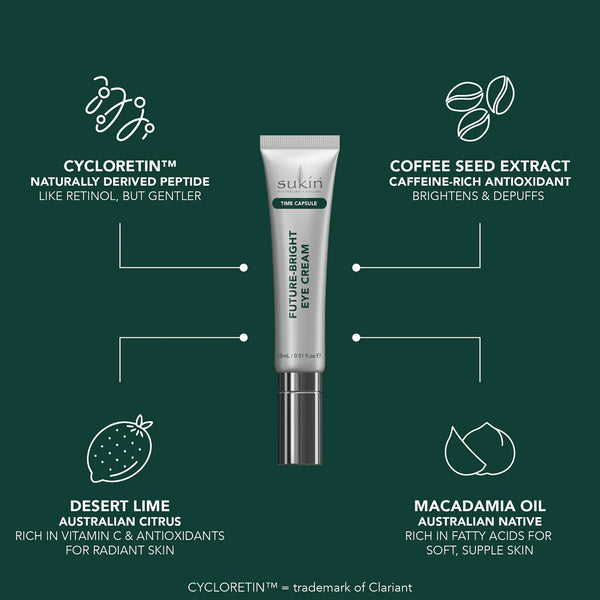 SUKIN TIME CAPSULE FUTURE-BRIGHT EYE CREAM 15ML - 20% off