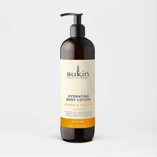 Sukin Body HYDRATING BODY LOTION | COCONUT & PINEAPPLE | 500 ML